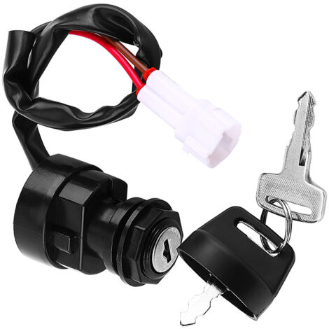 Interrupteur à clé d'ignition 2-pin pour moto et quad Yamaha YFM350, Bruin, Raptor