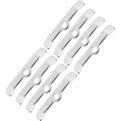 8 pièces supports chromés de couvre-culasse pour Chevrolet 283 305 327 350 (1/5)