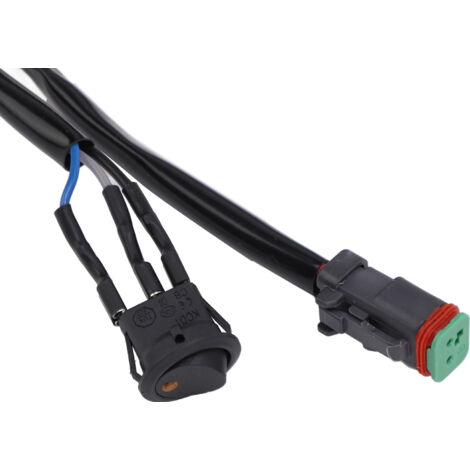 Ensemble de Câbles pour Barre LED 16AWG, Relais de Puissance et Fusible DC 12V avec Commutateur ON/OFF pour Camion, ATV, UTV, Bateau (1/5)