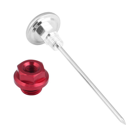 Indicateur de température pour niveau d'huile moto 125cc motocross en aluminium rouge (1/5)
