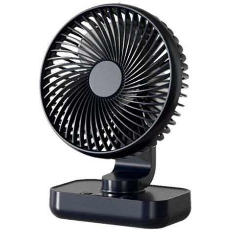 Ventilateur Rechargeable USB, 3600mAh Batterie Petit Ventilateur Bureau de Table Puissant, 4 Vitesses, Mini Ventilateur Portable Détachable - Pour Maison, Chambre, Bureau, Extérieur (1/5)