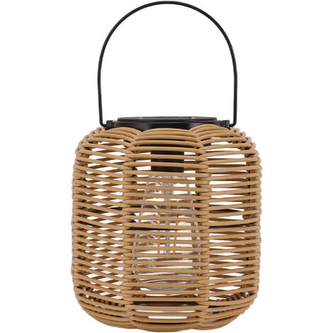 Nannigr Lanterne solaire extérieurs lumières suspendues rotin décoratif imperméable pour table patio jardin yard porche tungstène (1/5)