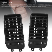Grille de ventilation latérale pour console centrale - Lot de 2 - ABS - Compatible Toyota Prado J120 2002-2009