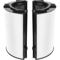 Filtre HEPA H13 2 en 1 et charbon actif pour purificateur d'air Dyson – Filtration 99,97 % jusqu'à 0,3 micron – Compatible HP04 TP06 TP09