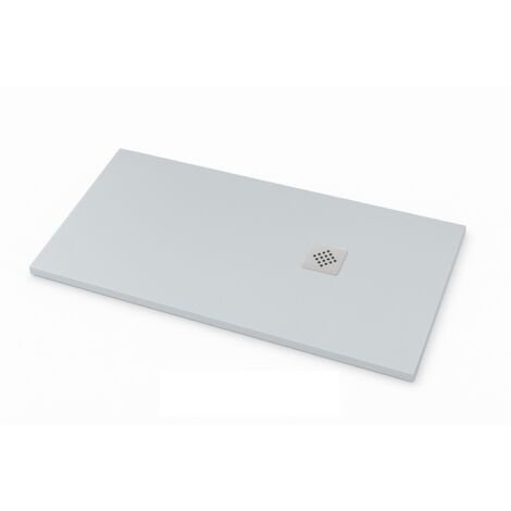 Receveur de douche Ardesia extra-plat couleur Gris clair RAL 7035 60x60cm grille Gris clair (1/4)