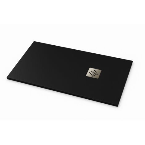 Receveur de douche Ardesia extra-plat couleur Noir RAL 9005 80x150cm grille Acier (1/4)