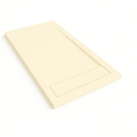 Receveur de douche Bidai avec cadre couleur Crème intense RAL 1015 70x100cm grille Crème intense (1/4)
