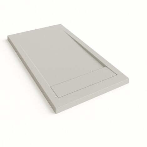 Receveur de douche Bidai avec cadre couleur Gris clair RAL 7035 80x150cm grille Gris clair (1/4)