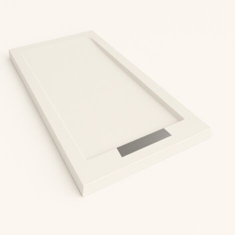 Receveur de douche Steen avec cadre couleur Blanc RAL 9003 90x140cm grille Acier (1/5)