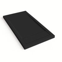 Receveur de douche Bidai avec cadre couleur Noir RAL 9005 80x140cm grille Noir