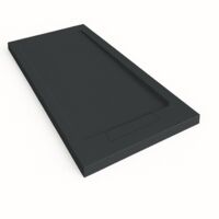 Receveur de douche Steen avec cadre couleur Noir RAL 9005 70x100cm grille Noir
