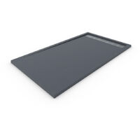 Receveur de douche DELUXE avec cadre 90x90 cm Gris foncé