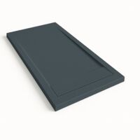 Receveur de douche Bidai avec cadre couleur Gris ardoise RAL 7015 70x190cm grille Gris ardoise