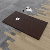 Receveur de douche DELUXE extra-plat 100x110 cm Marron