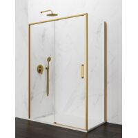 Paroi de douche d'angle ABANTE (TWENTY) 1+1 avec paroi latérale fixe 155x90 cm Or