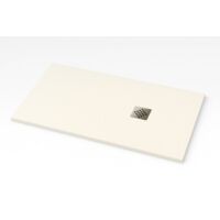 Piatto doccia Ardesia extra piatto colore Bianco sporco RAL 9001 70x200cm griglia in Acciaio