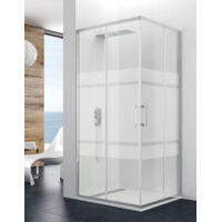 Cabina - Porta doccia angolare ALLSTONE TITAN 2+2 110x90 cm Serigrafato