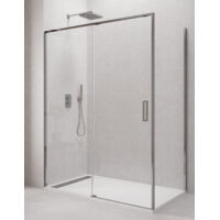 Cabina - Box doccia angolare ALLSTONE CETUS 1+1 con lato fisso, senza profilo inferiore 150x70 cm profilo Cromo