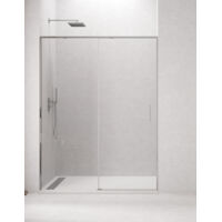 Cabina - Box doccia frontale ALLSTONE CETUS 1+1, senza profilo inferiore 140-145 cm profilo Cromo