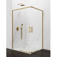 Box doccia ingresso angolare 2+2 ABANTE (TWENTY) 120x75 cm Oro