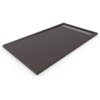 Piatto doccia in marmoresina con cornice PREMIUM ALLSTONE - Tutte le taglie - 6 colori - Valvola e griglia regalo - Cioccolato Ral. 8017 70X140 CM