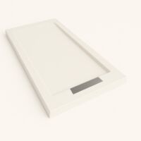 Piatto doccia Steen con bordo colore Bianco RAL 9003 80x170cm griglia Acciaio
