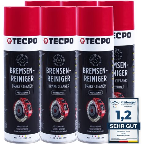TECPO Bremsenreiniger 6x 500ml Brake Cleaner Universal Teile Reiniger Entfetter