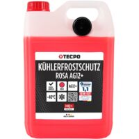 TECPO Kühlerfrostschutz rot G12+ Antifreeze -40°C Frostschutz rosa Kühlmittel 5L
