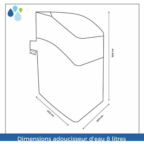 Adoucisseur d'eau - 8 litres