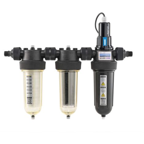 Cintropur – Filtre UV Trio 40W pour purification eau – Élimine bactéries et virus – Débit jusqu'à 2,1 m³/h – Installation simple et rapide