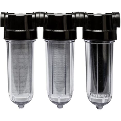 Cintropur – Filtre sur robinet 3/4" – Double filtration 100µ et 25µ – Charbon actif pour élimination chlore et métaux lourds – Installation facile (1/3)