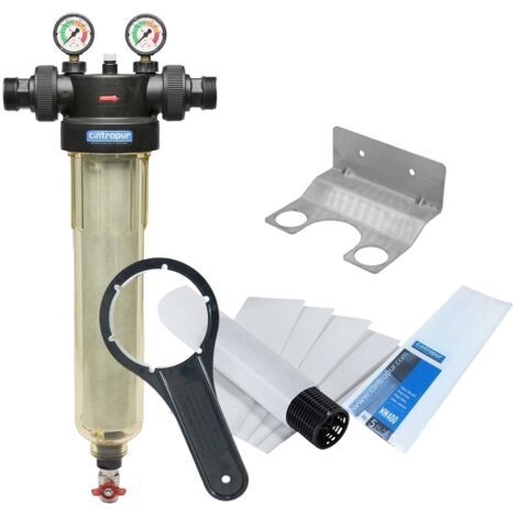 Kit Filtre à Tamis Cintropur Nw400 1 pouces 1/2 + équerre Murale + 5 Tamis Filtrants 25µm (1/4)