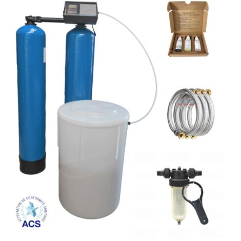 Adoucisseur D'eau Duplex 2x75l Fleck 9100 Complet (1/5)