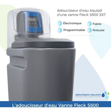Adoucisseur D'eau 16L Fleck 5800 SXT Monobloc Volumétrique + Kit Installation Fabrication Française