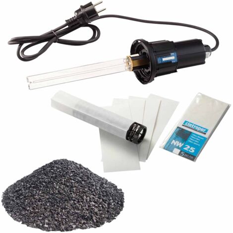 Cintropur – Kit entretien stérilisateur UV Trio – Lampe 25W – Durée de vie 9000h – Nettoyage gaine quartz – Tamis 25µm et charbon actif inclus