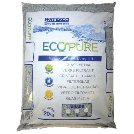 Verre Filtrant Piscine Jetly De 1 à 3 Mm En Sac De 20 Kg