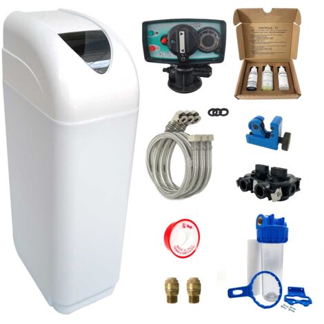 Adoucisseur Eau 8L Fleck 5600 MV Mécanique Volumétrique Complet Avec Accessoires Fabriqué En France (1/7)