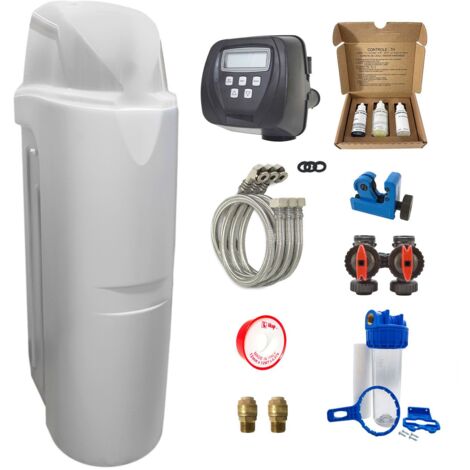 Pentair – Adoucisseur d'eau monobloc 25L – Résine de qualité alimentaire – Installation rapide sous plan de travail – Régénération automatique - EAU 25 L
