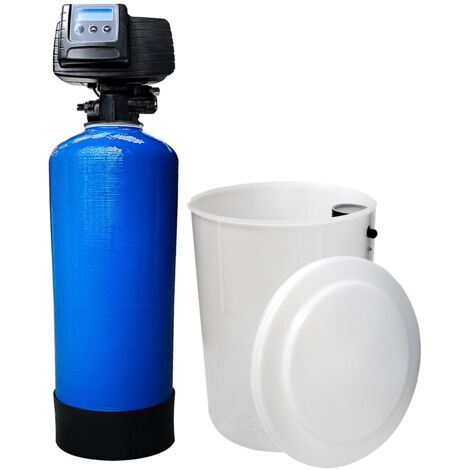Toodo – Adoucisseur d'eau bi-bloc 50l – Vanne Fleck 5600 SXT – Régénération automatique – Élimine le calcaire pour cuisines industrielles