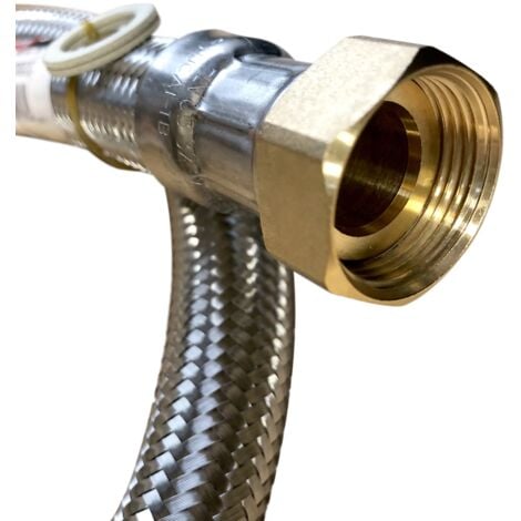 Flexible Inox ø24mm Intérieur F-f 1 pouces  (26/34) Longueur 80cm