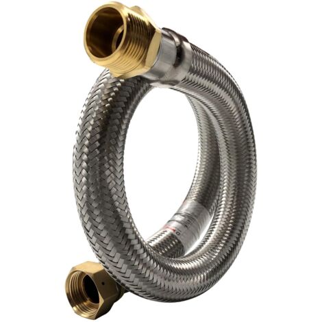 Flexible Inox ø50mm Intérieur M-f 2 pouces (50/60) Longueur 50cm (1/5)