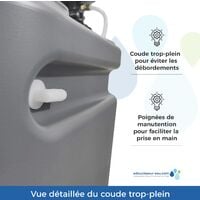 Adoucisseur D'eau 16L Fleck 5600 SXT Volumétrique Complet Avec Accessoires Fabriqué En France
