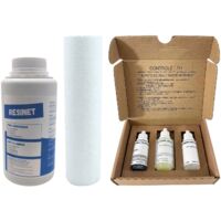 Toodo – Kit entretien adoucisseur d'eau – Nettoyant résine 1L – Filtre microfibre 20µm – Test de dureté inclus – Entretien annuel recommandé