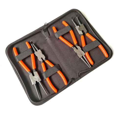 Ensemble de 4 pinces à circlips robustes de 7 pouces (avec sac de rangement) (1/5)