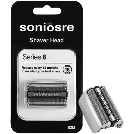 Têtes De Rasoir De Rechange Series 83M, Accessoire pour Rasoir Grille Rasoir Braun Serie 8, Tête de Remplacement de Rasoir Compatible avec le Rasoir Homme pour Braun S8 8325S、8330S、8360CC、8365CC
