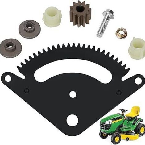 Kit de réparation de pignon de secteur de direction compatible avec les tracteurs de pelouse John Deere série L. Remplace les références GX20052BLE, GX20053, GX20054 et GX21994.