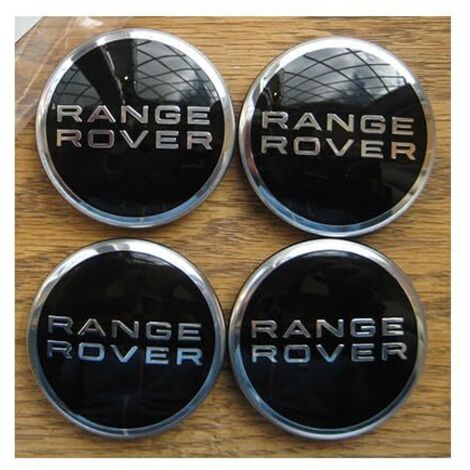 Lot de 4 caches-moyeux pour jantes de voiture (62 mm / 63 mm) – Emblèmes et badges pour Range Rover Sport, Evoque, L322, L320, L494, L405, P38 – Accessoires Boris WSLIHV