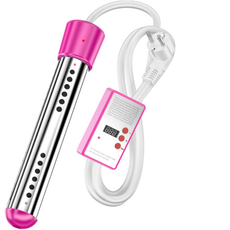 Chauffe-eau électrique 1500W avec tension d'immersion, chauffe-eau de piscine, chauffe-eau portable, adapté aux bassins, seaux
