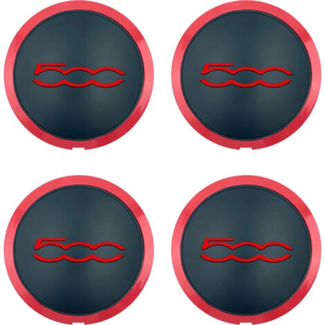 Lot de 4 enjoliveurs chromés pour Fiat 500, 500e, 500c et 500l. Compatibles avec les références 68078419ac et 68078421ac. Enjoliveurs de roue résistants à la chaleur.