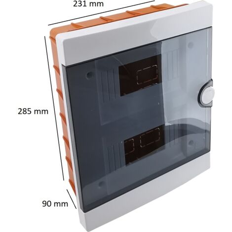 Quadro elettrico centralino 16 moduli DIN box incasso scatola IP40 interruttori